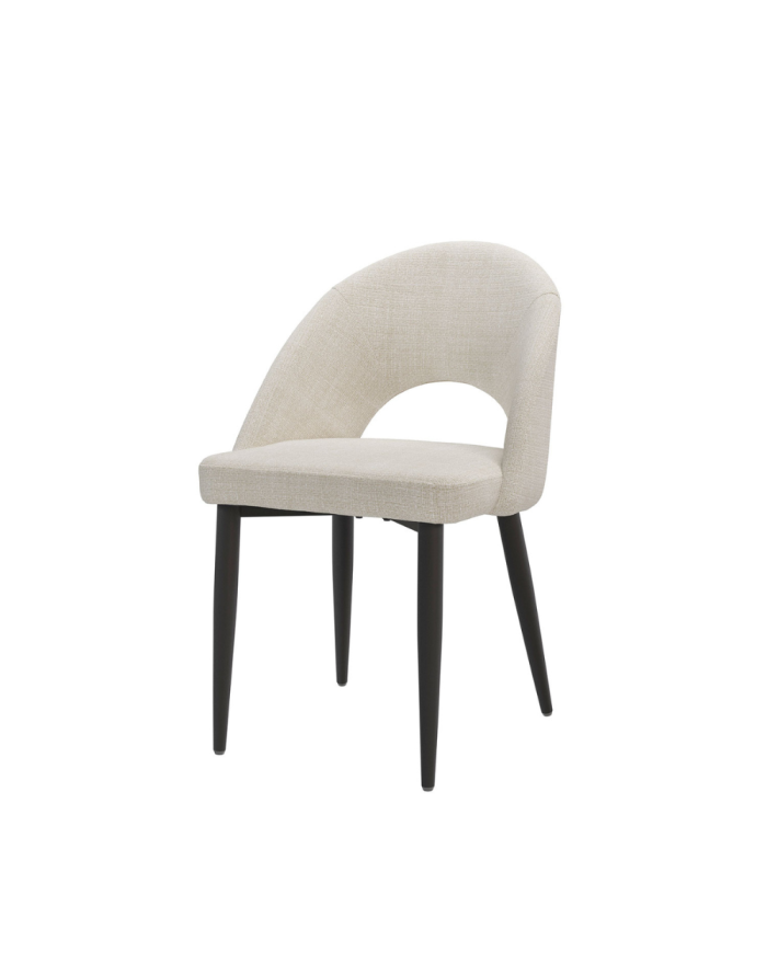 Silla tapizada beige GAEL Silla tapizada beige GAEL