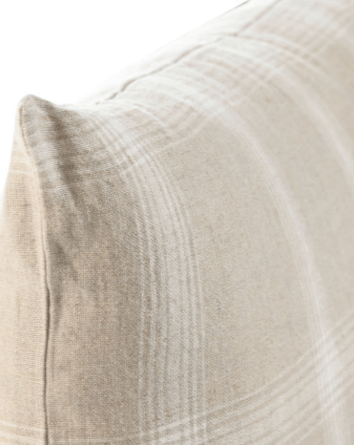 Cojín rectangular lino CUADROS