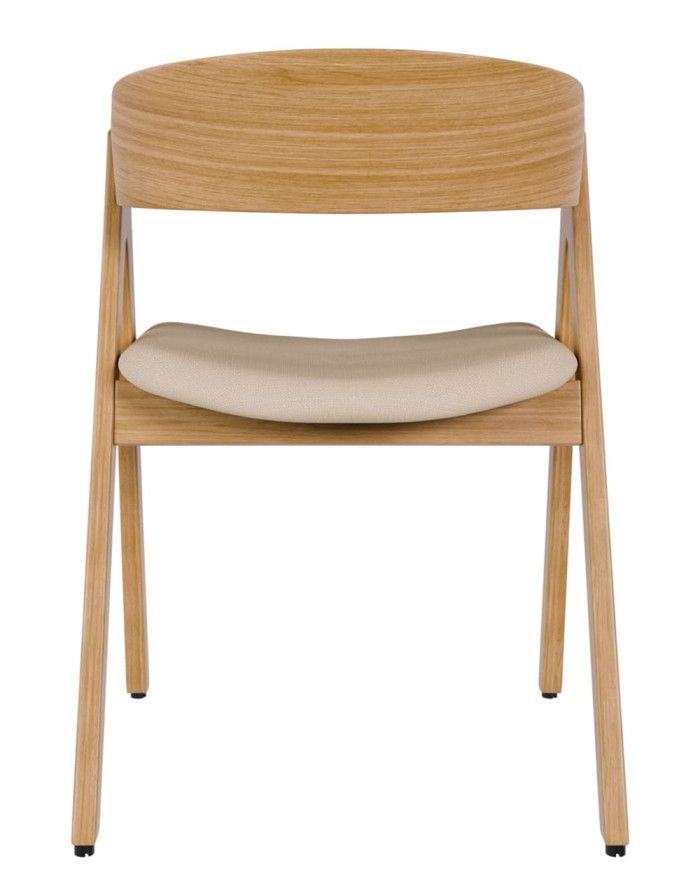 Silla madera roble beige INNA