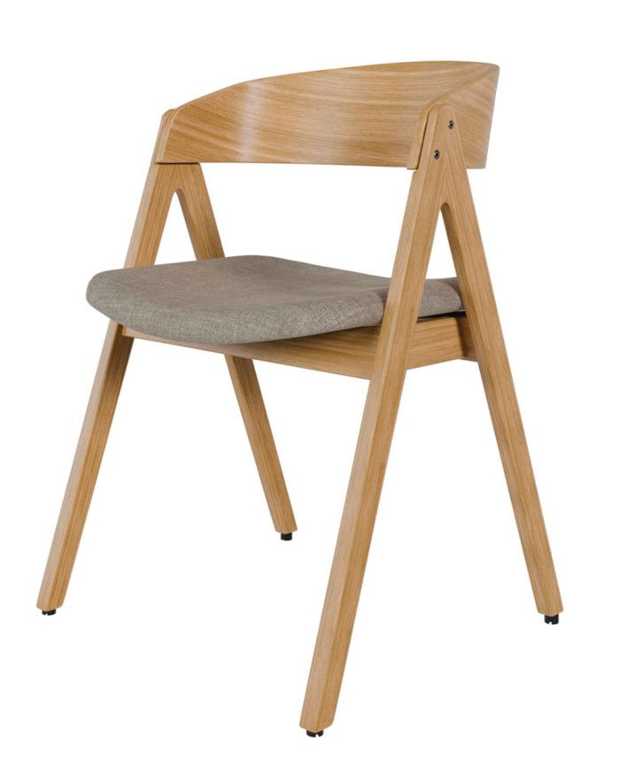 Silla madera roble gris INNA