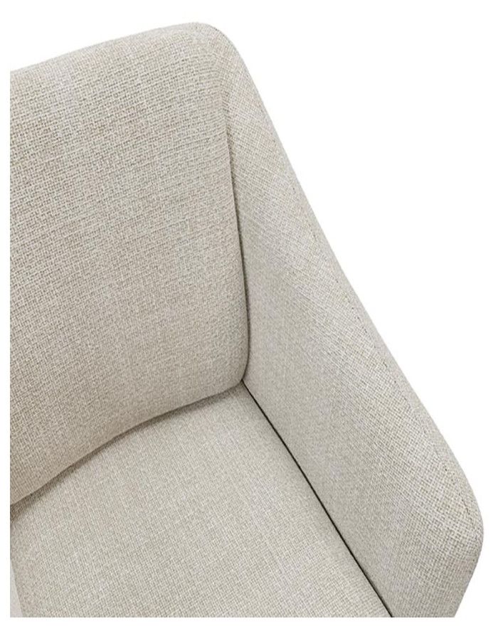 Butaca tapizada beige ODE