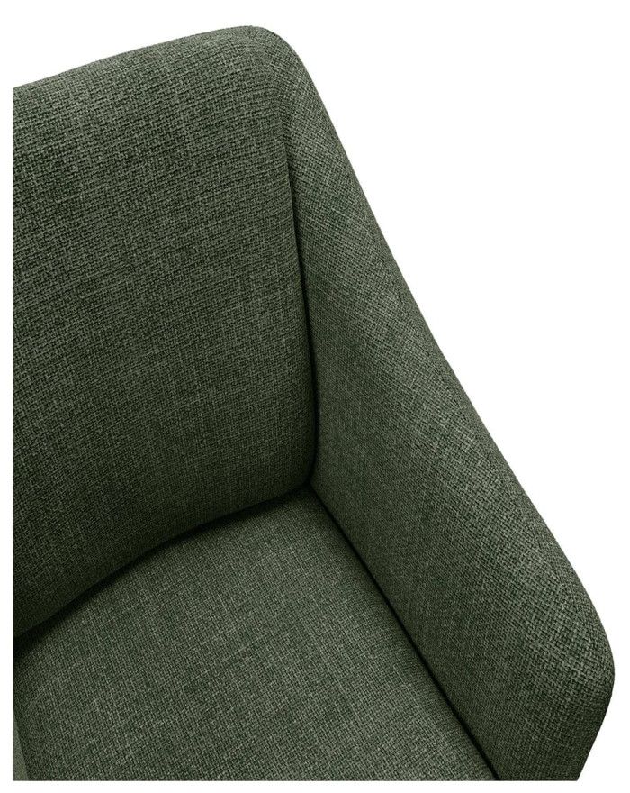 Butaca tapizada verde ODE