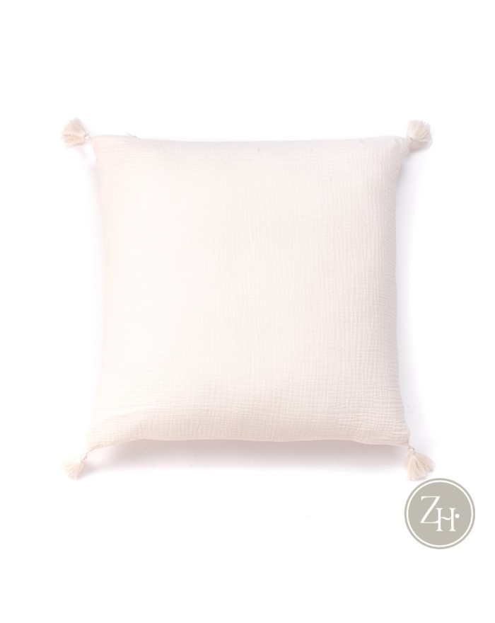 Cojín crema 45x45 COTTON