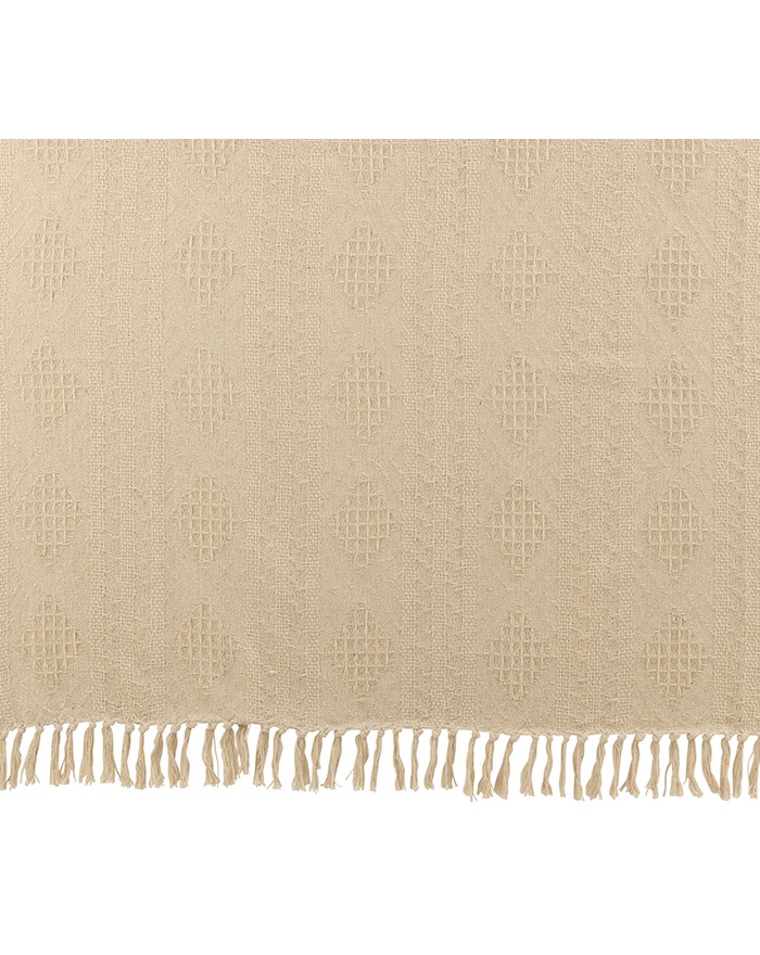 Plaid beige de lino SURI