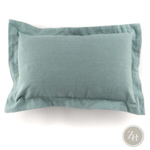 Cojín verde agua 50×30 SHANELY