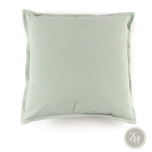 Cojín verde menta algodón SASSA