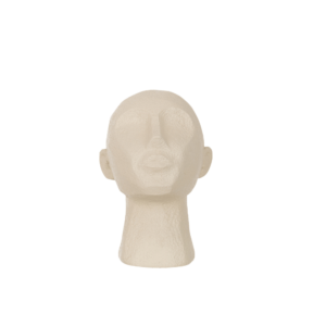 Figura cabeza beige ABSTRACTO