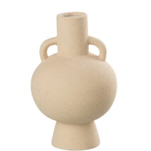 Jarrón beige cerámica SABI