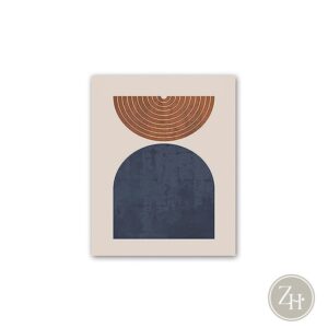 Lienzo tonos terracota ABSTRACT