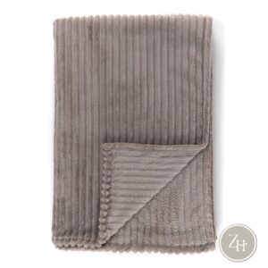 Manta gris topo pana SOFT