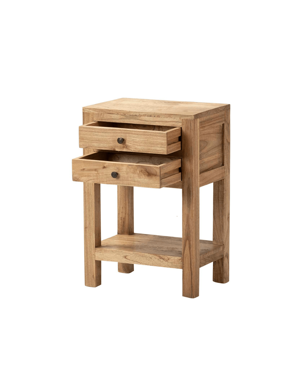 Mesita de noche madera natural CALA